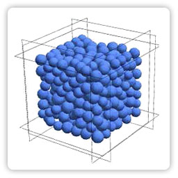 A cube of concrete in EDEM